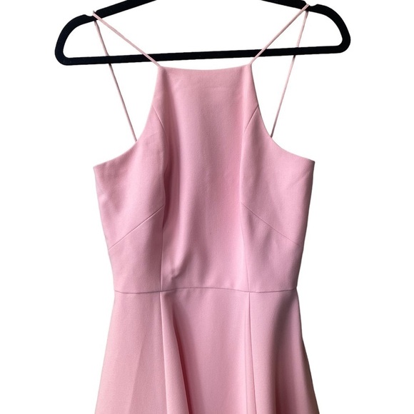 Black Halo Midi Dress Size 2 Pink NWT  Fit and Flare Capsule Wardrobe Classic - Picture 3 of 10